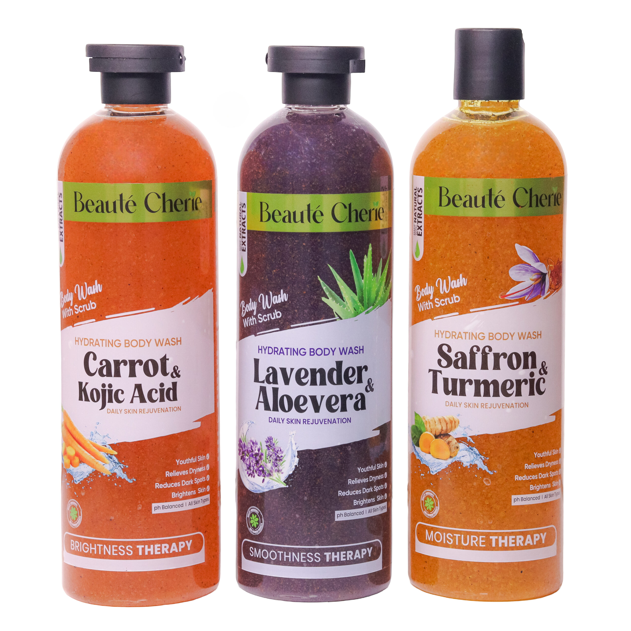 Beaute Cherie Body Wash With Scrub Hydrating Body Wash
